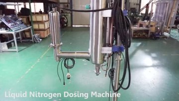 Liquid nitrogen dosing machine for soft drink1