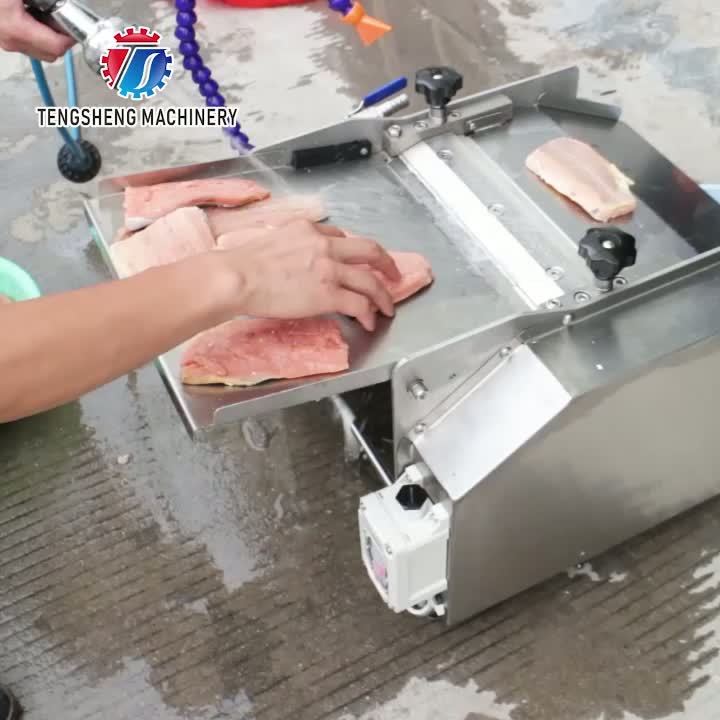 Máquina pequena de esfola de peixe de bancada TS-SC1500