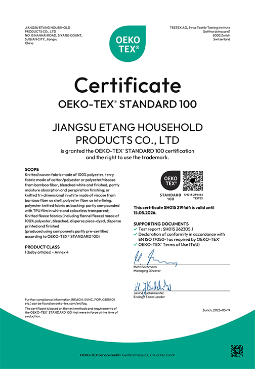 Product Certificate