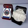 مصنع Zhongshan Custom Design 3D World Champion Medal with Ribbon Jiu-Jitsu Sports Medal1