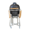 Auplex outdoor BBQ 18-inch Pulgadas Egg Charcoal Ceramic barbeque Grill with stainless steel stand1