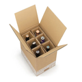 Kustomisasi 4/6 Botol Cardboard Wine Carrier Holder Golder Bir1