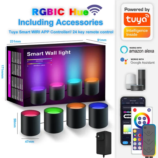 Inteligencia de graffiti LED, sincronización musical, luces multicolor wifi1