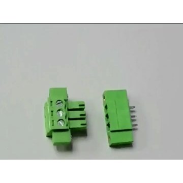HQ15EDGKM-3.5/3.81 3-way Green Screwless Terminal Block Pluggable1