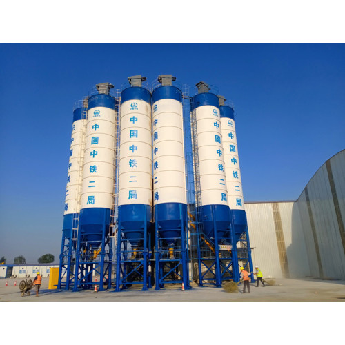 FYG HZS180D modular mixing plants support the construction of the Puyang--Yangxin highway