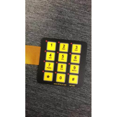 12 buttons membrane keypad