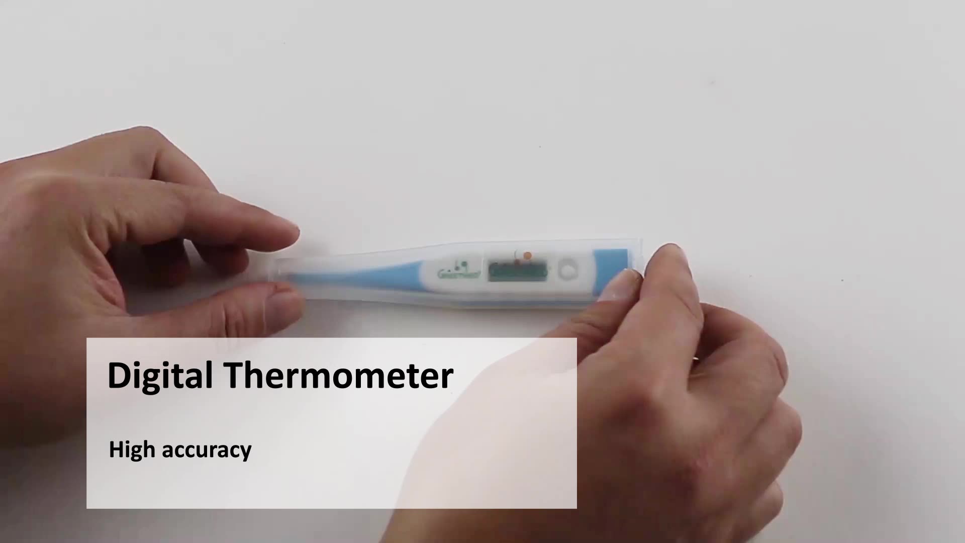 CE zugelassene genaue, schnelle wasserdichte LCD -Anzeige Medizinische Hartflexible Tipp Digital Thermometer1