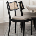 Café de meubles commerciaux de qualité supérieure en bois et chaise de restauration de luxe Rattan1