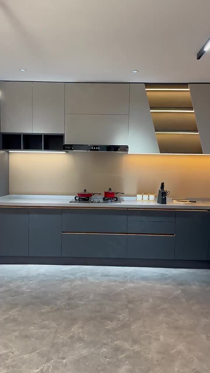 unit dapur kayu menetapkan kabinet perabot