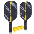 2024 Upgrade material T300 Carbon Pickleball Paddle Wood Usapa,China Pickleball Paddle Set1