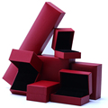 Hanhong Großhandel Custom Logo Schmuck Verpackung Box Ohrringe Halskette Anhänger Ringbox Luxus rotes Schmuck Papierbox1