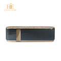 High-Quality Italian Design Living Room Furniture: White Marble TV Wall Units, Storage TV Stands, and Coffee Tables1