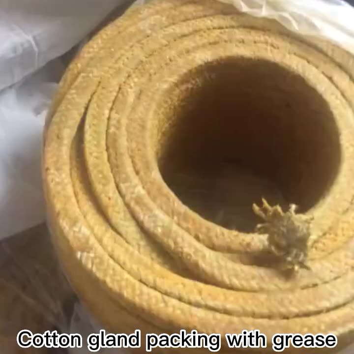 Yellow Cotton Fiber Gland Packing With Grease1