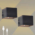 Aluminum LED Wall Light with 5W USB Rechargeable Motion Sensor1