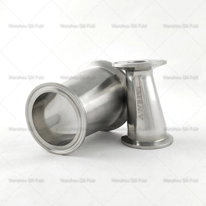 3A SMS DIN Stainless Steel Hygienic Polished Elbow Bend, Tee, Kelengkapan Paip Pengurangan