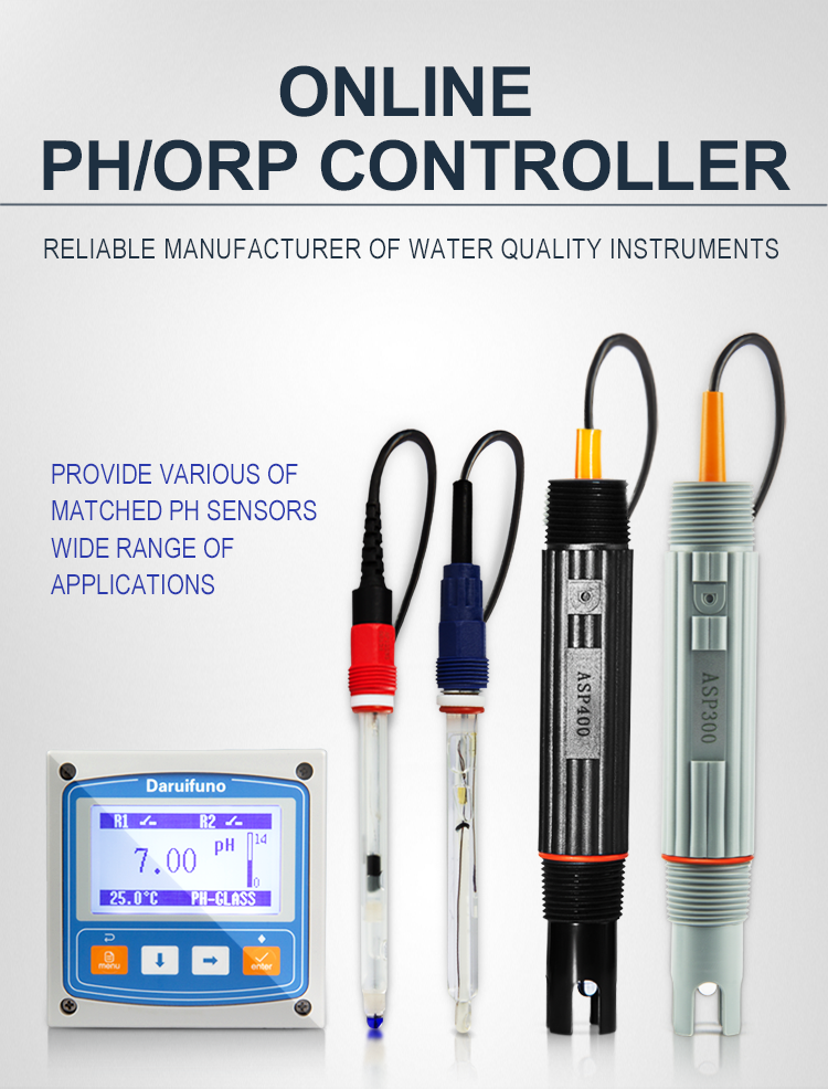 pH meter with sensor