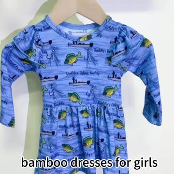 KERUI Children's Summer Princess Dress - Long Sleeve A-Line Baby Girls' Clothing1