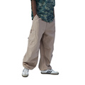 Custom Men S Nylon Spandex Windbreaker Zipper Cargo Pants Pants με παντελόνια φορτίου πολλαπλών τσέπης για MAN1