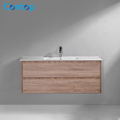 Luxury Australian Wood Bathroom Vanity - High-End Wall-Hung Single Sink1