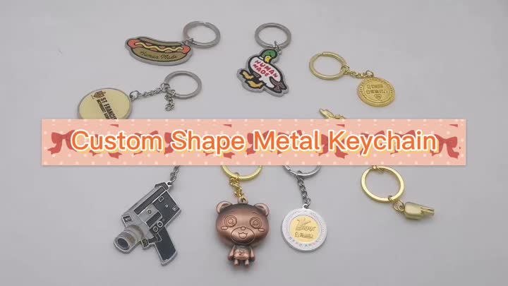 Chave de metal de forma personalizada