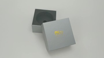 silvery hot stamping logo key box with insert
