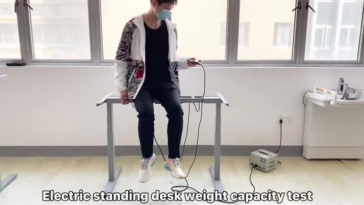 See the Stability When an 80kgs Person Sits on this Upliftec Desk