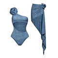 2024 Luxury 3D Flower Monokini Swimsuit with Skirt1