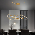 Modern Gold Circle Chandelier for Cafe or Office1
