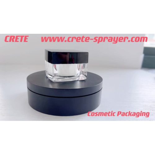 Quadratische Acrylcreme Jar 6039