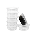 Food Grade Recyclable PET Cake Boxes - Clear Blister Plastic Dome Lid Cake Trays Round Containers1