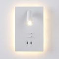 Nordic USB Charging Wall Lamp with Rotatable Ambient Lighting for Bedside Tables1