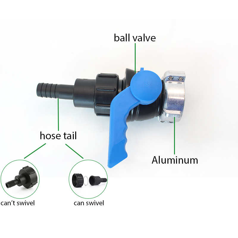 ibc ball valve fkm