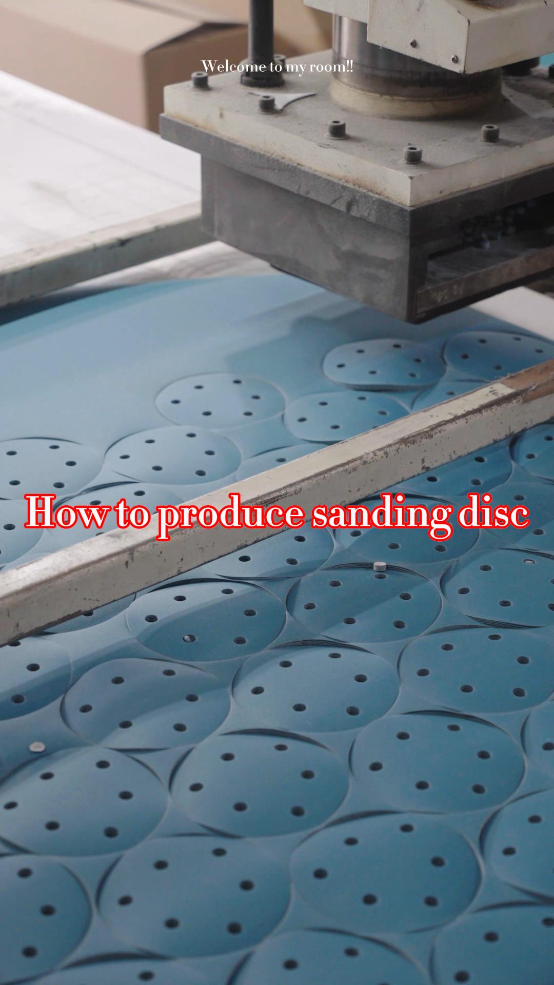 Blue film sanding disc