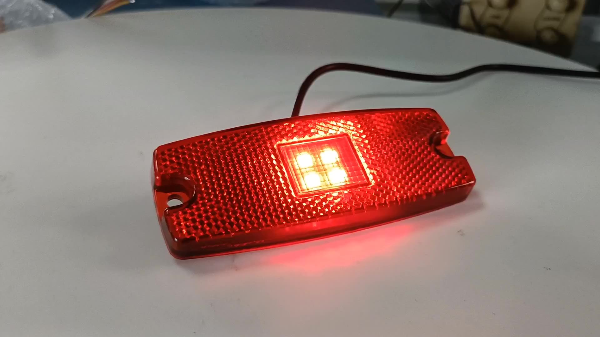 Dot Emark Trailer Clearance Side Marker Light Dengan Reflector LED Truck Trailer Light Side Reflex1