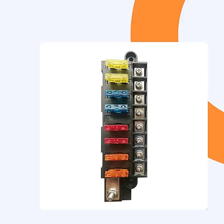 إكسسوارات السيارات 8 دوائر ST Blade Compact Fuse Fuse لـ ATO/ATC معدات توزيع الطاقة 1