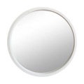 Luxury Large Circle White Round Shape Metal Frame Glass Hanging Wall Mirror1