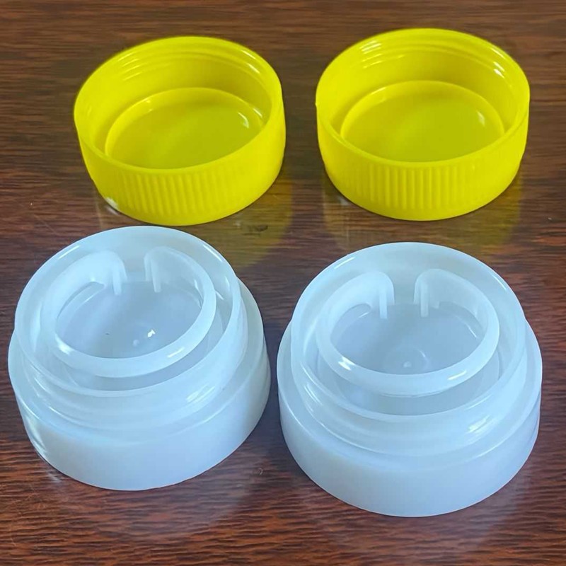 Funcionamiento de molde de inyección de tapa de rosca FLIP