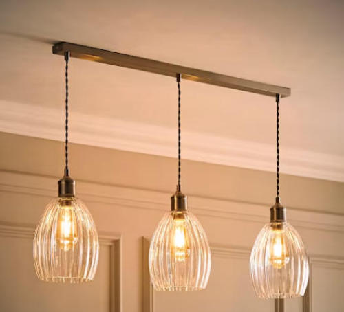 Three Stripes Glass Pendant Light: Custom Colors and Sizes