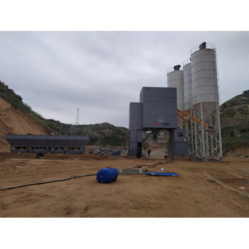 FYG HZS180D modular concrete mixing plants support the construction of Shenmu city