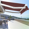 Competitive rate motorized wall hinged aluminum awning bracket mounting windproof awnings retract strong awning1