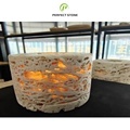 Travertine Candle Jars and Candlesticks for Hotel Room Decor1