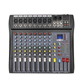 Professional 8-Channel Audio Mixer with Phantom Power and USB Interface1