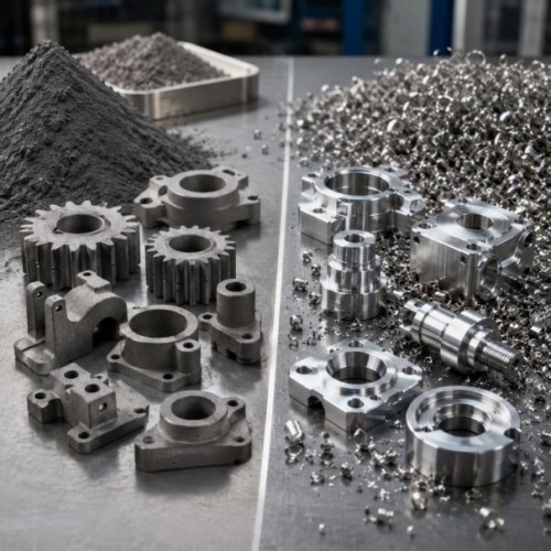 Metalurgia de polvos frente a mecanizado CNC: maximizar la utilización de materiales en la producción en masa