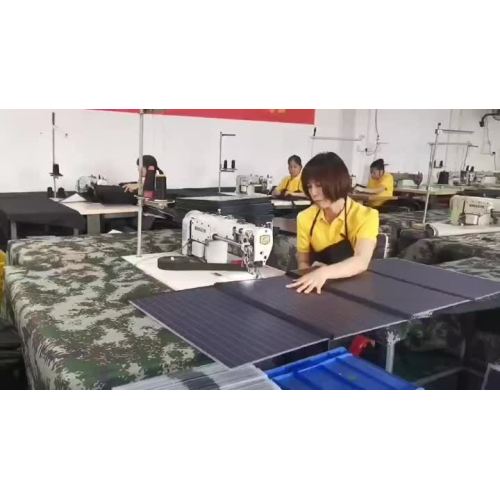 Solar folding bag sewing process (1)