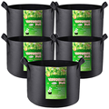 Jualan Panas 1 3 5 7 10 20 30 50 100 200 Gallon Planter Grow Bags Pengudaraan Pot Taman Kentang Rasa Kain Tumbuh Beg1