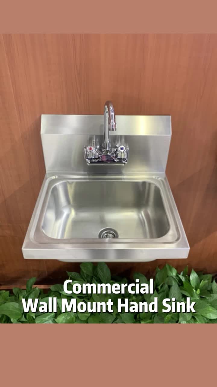 stainless steel wall mounted hand sink