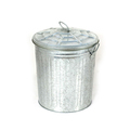 62L Metal Trash Can Galvanized Steel Garbage Bin with Lid1