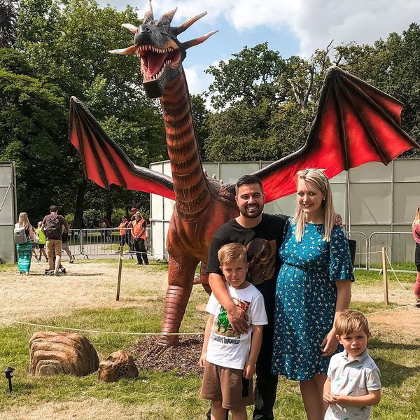 Realistic animatronic dragon