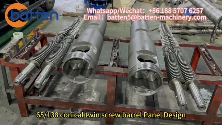 65-138 Канічныя двухшрубавыя ствалы, прызначаныя для потолочных панэляў з ПВХ