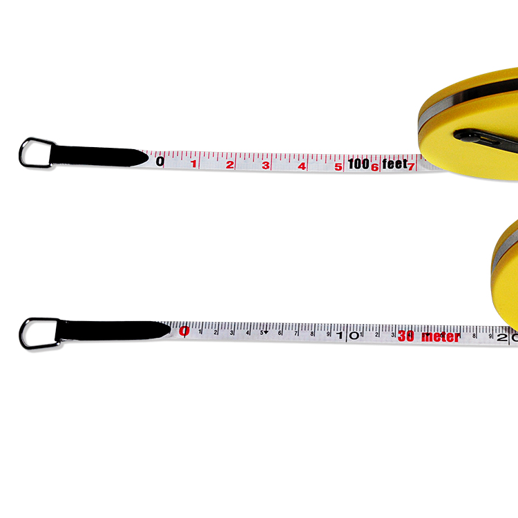 30m 50m Fiberglass Long Measure Tape,Building Construction Measuring Tape, Long Tape Measure